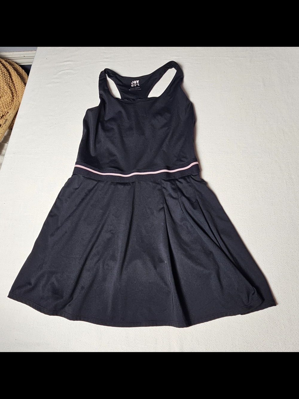 JoyLab activewear tennis dress Womens Size Medium Black